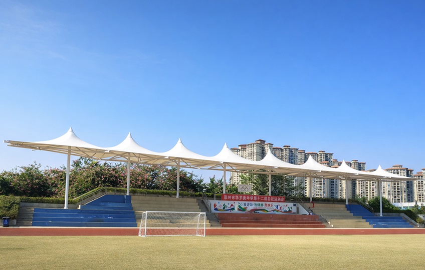 International school grandstand membrane structure