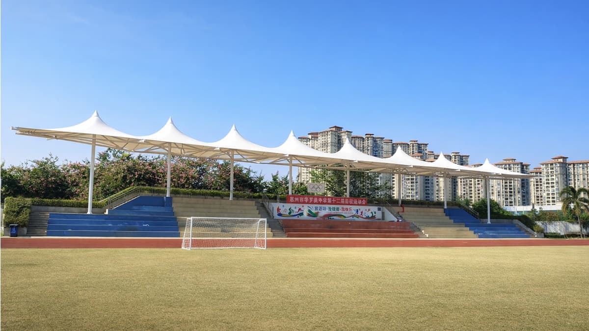 International school grandstand membrane structure-a01