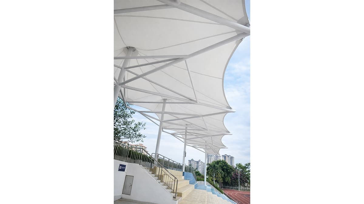 International school grandstand membrane structure-a02
